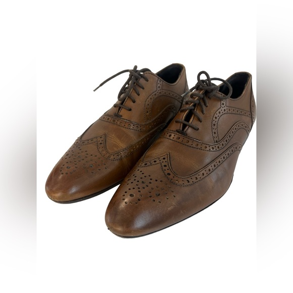 A. Testoni brown lace up drress shoes men - Picture 8 of 8